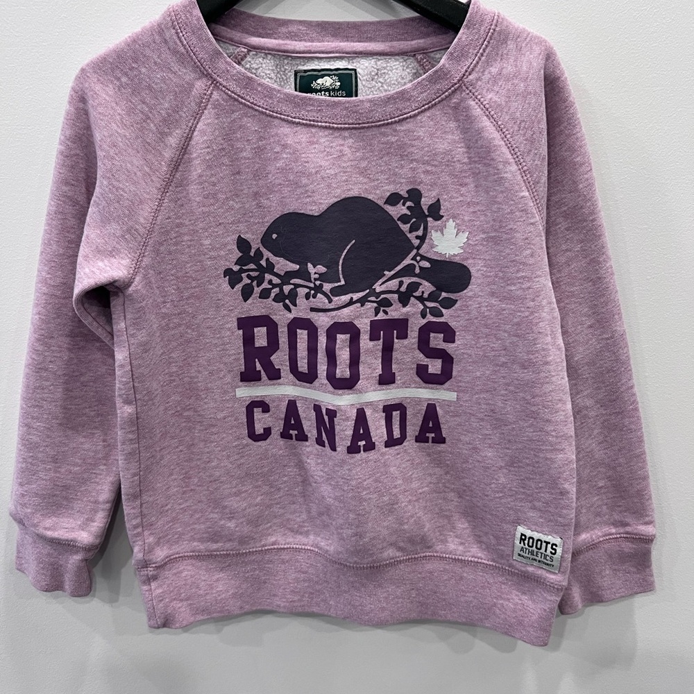 Kids Purple Roots Canada Sweatshirt